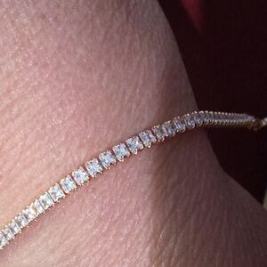 Elegant Rose Gold Tennis Bracelet